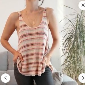 Free People Vintage Striped Knit Top Small